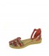 SANDALIA PLANA DUENDY ROJO