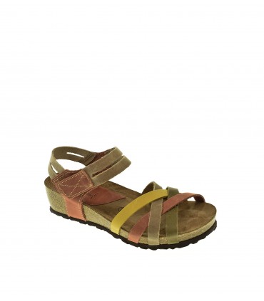 SANDALIA CUÑA INTER-BIOS BEIGE