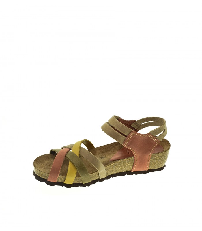 SANDALIA CUÑA INTER-BIOS BEIGE