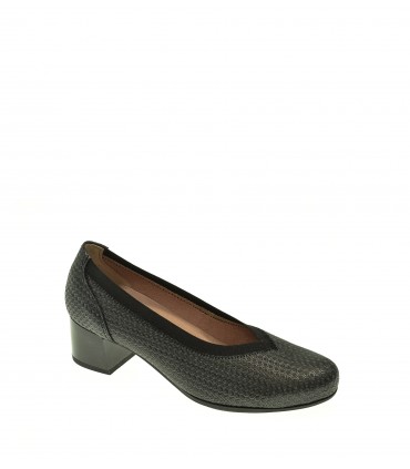 ZAPATO TACON PITILLOS NEGRO
